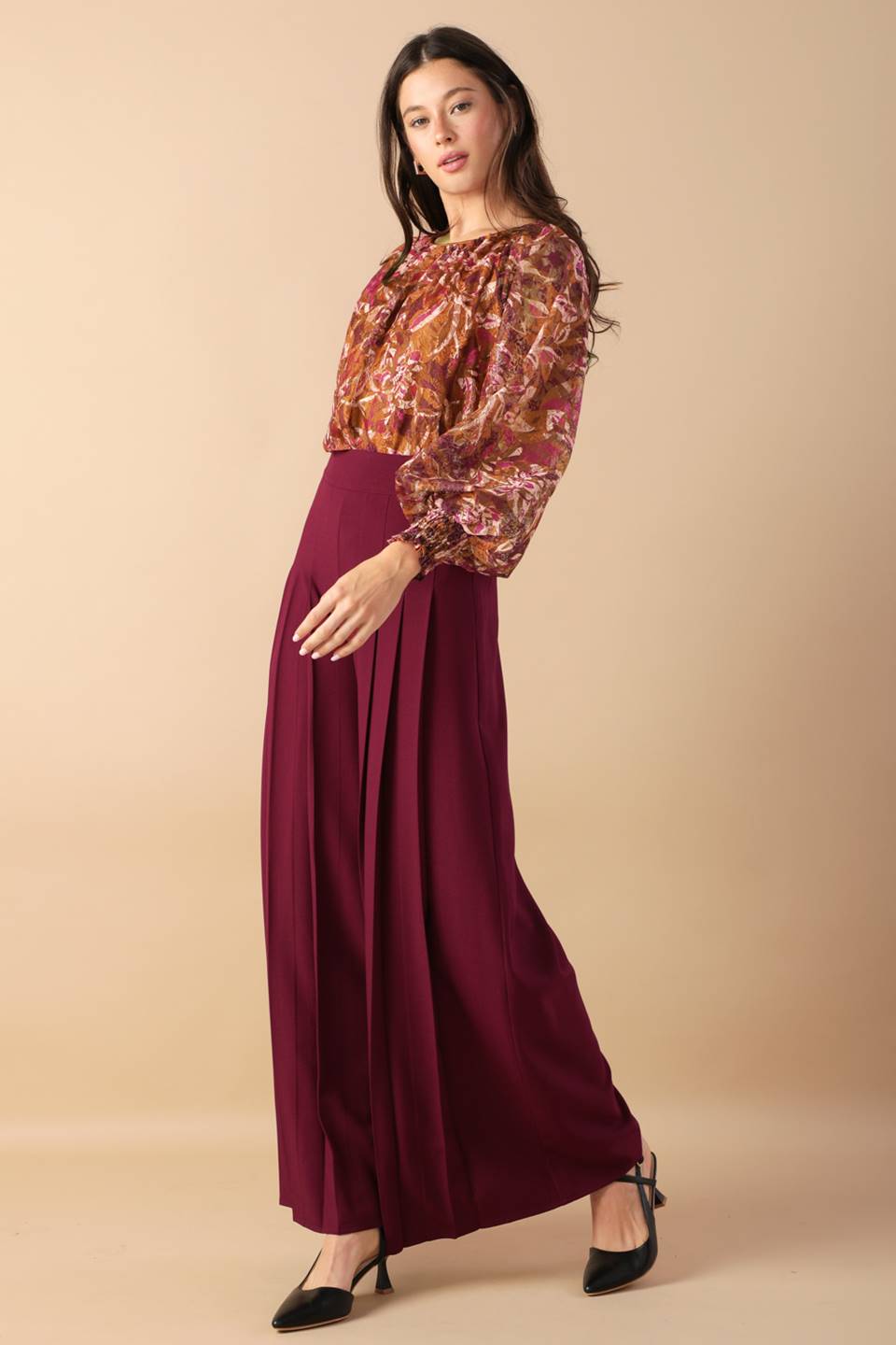 SUNSET STROLL WOVEN TOP Flying Tomato